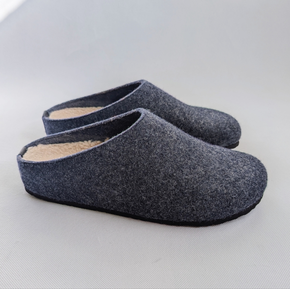 Garnet HillI Italian One Mile High Wool Mule Clogs Quiet Luxury